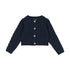 Lil Legs Navy Cable Knit Cardigan